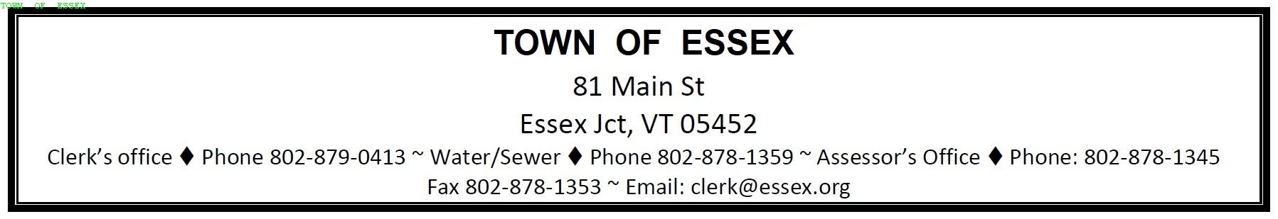 Header - change of address form