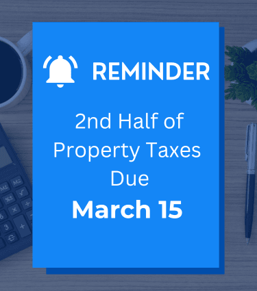 Taxes are due March 15